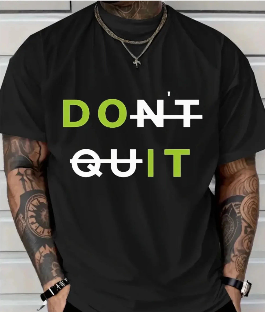 Camiseta motivacional para hombre con letras en bloques de color y el lema