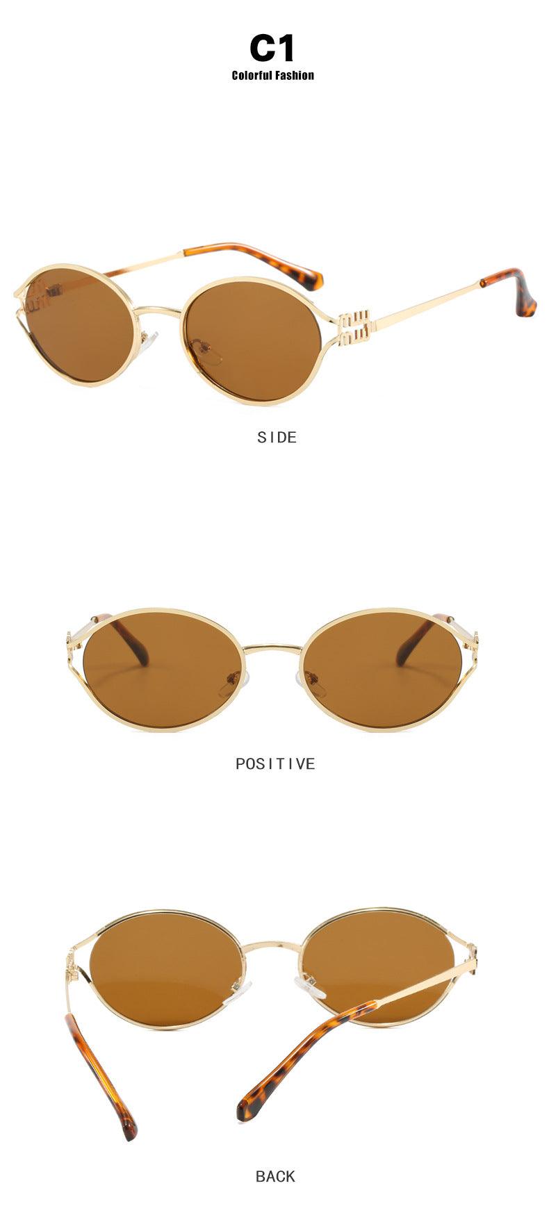 Gafas de sol ovaladas y huecas