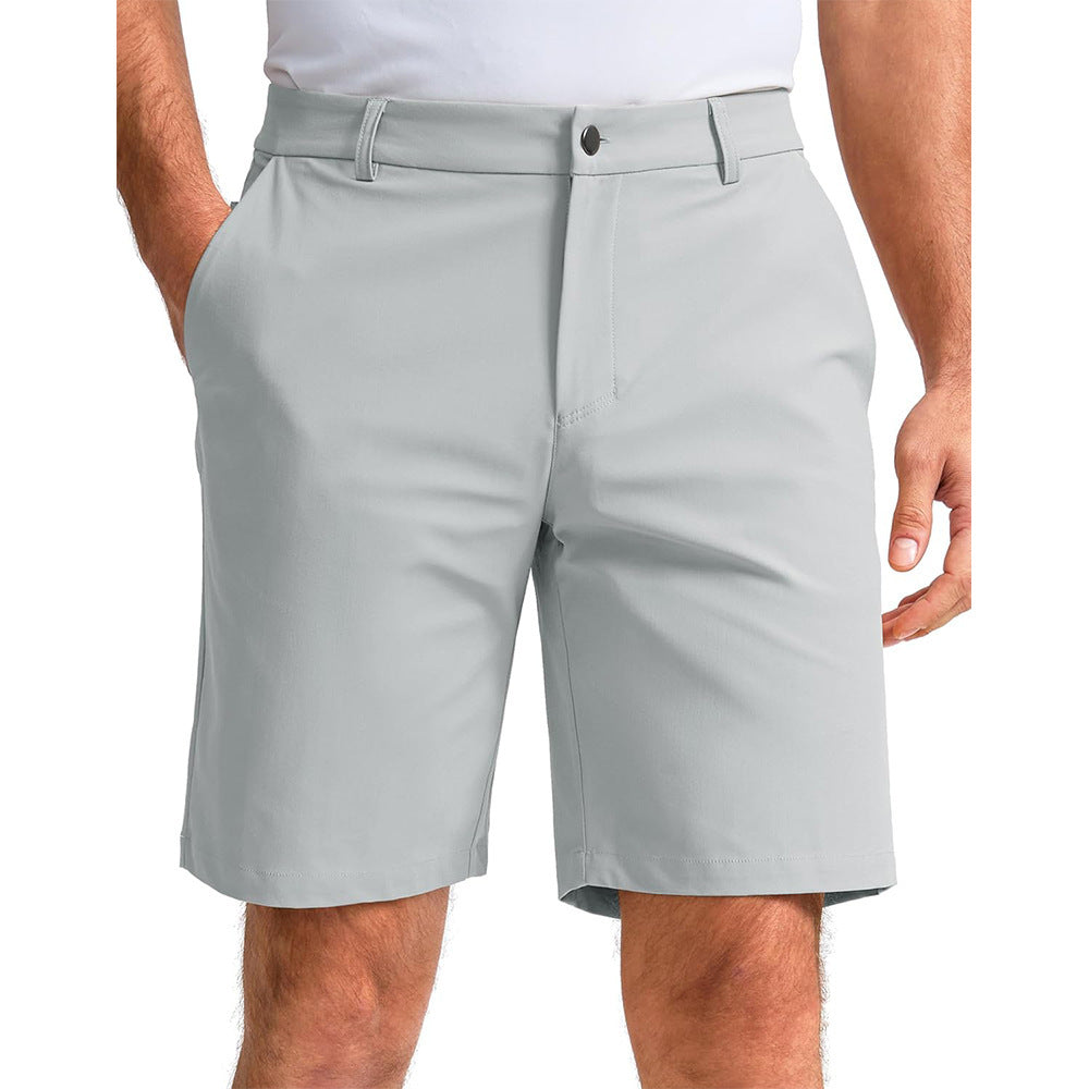 Pantalones cortos de trabajo informales para hombre con múltiples bolsillos