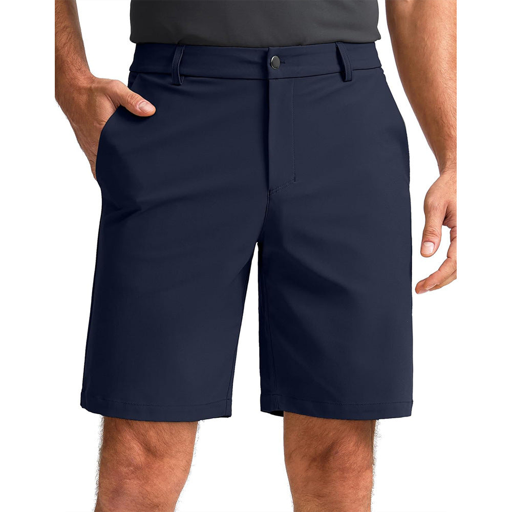 Pantalones cortos de trabajo informales para hombre con múltiples bolsillos
