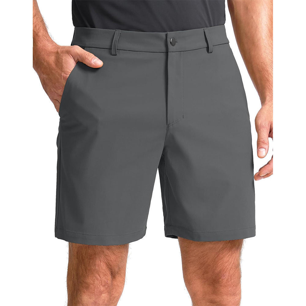 Pantalones cortos de trabajo informales para hombre con múltiples bolsillos
