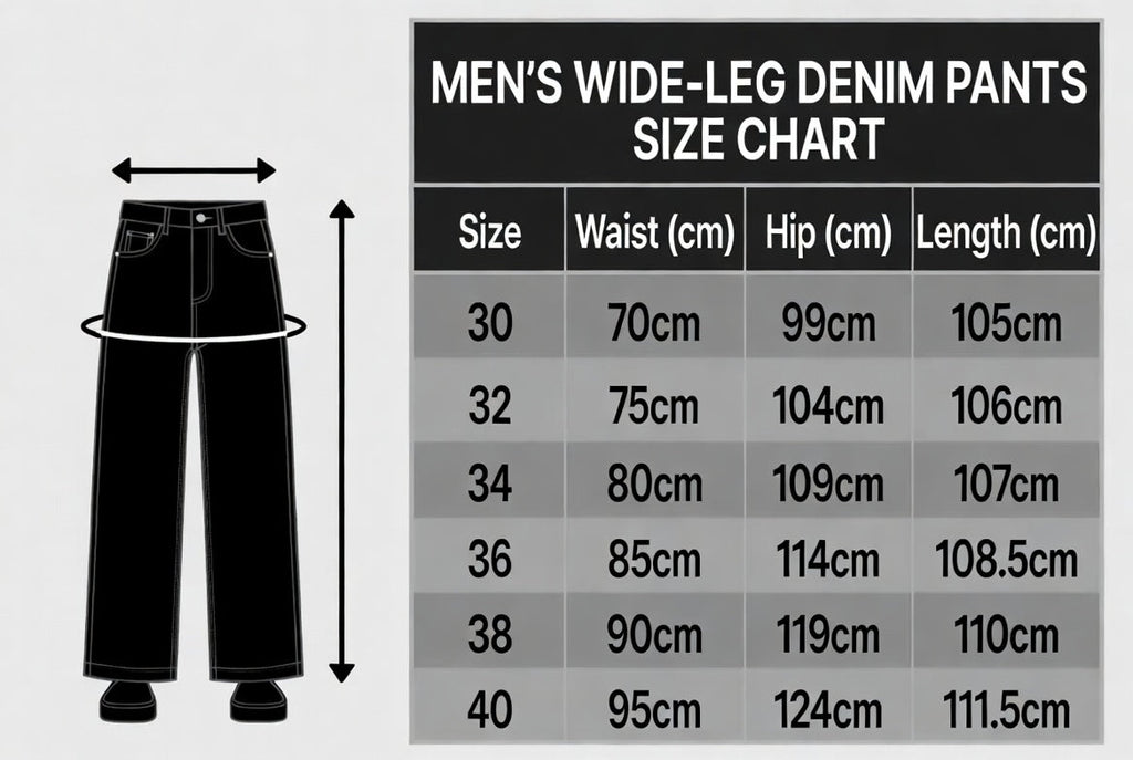 Men's Straight-Leg Wide-Leg Casual Drawstring Elastic Waist Jeans