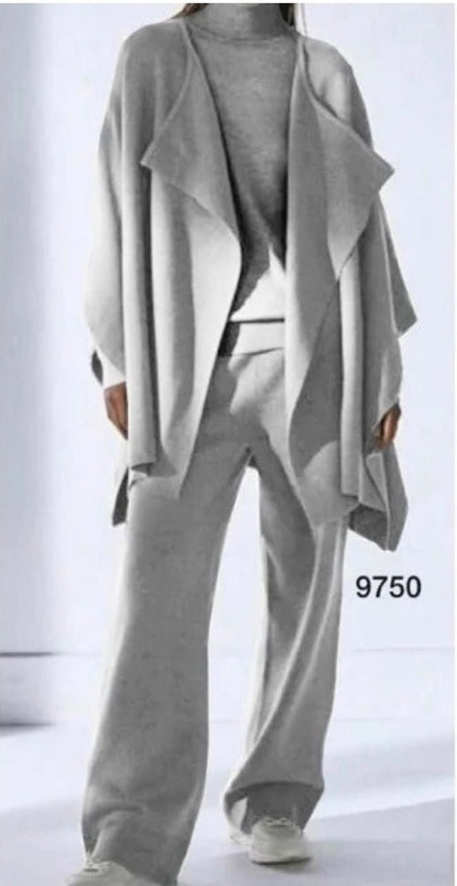 Completo Donna 3 Pezzi “Danny” in Maglia Morbida Invernale Taglie dalla 38 alla 60