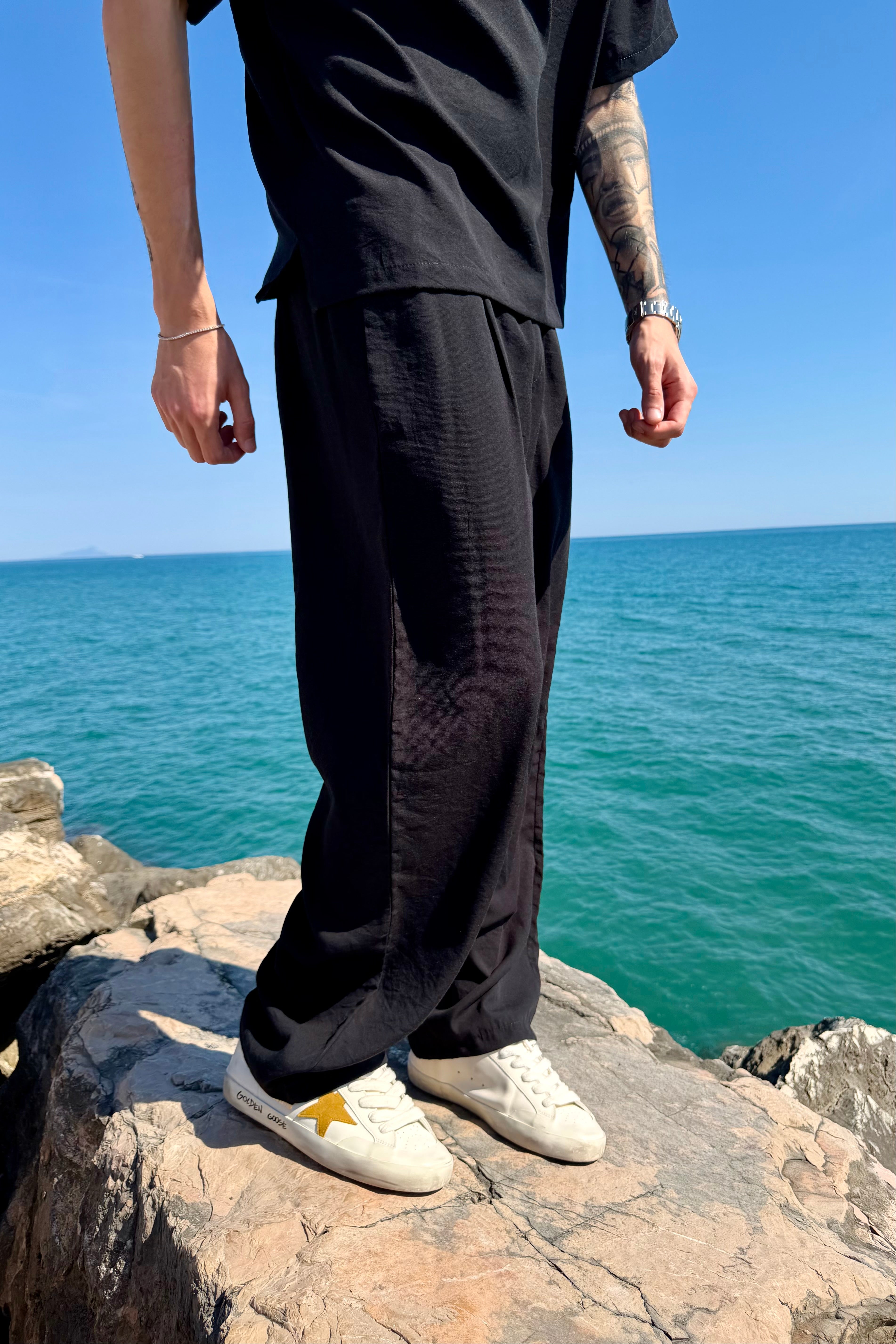 Pantalón Cancún de lino blanco