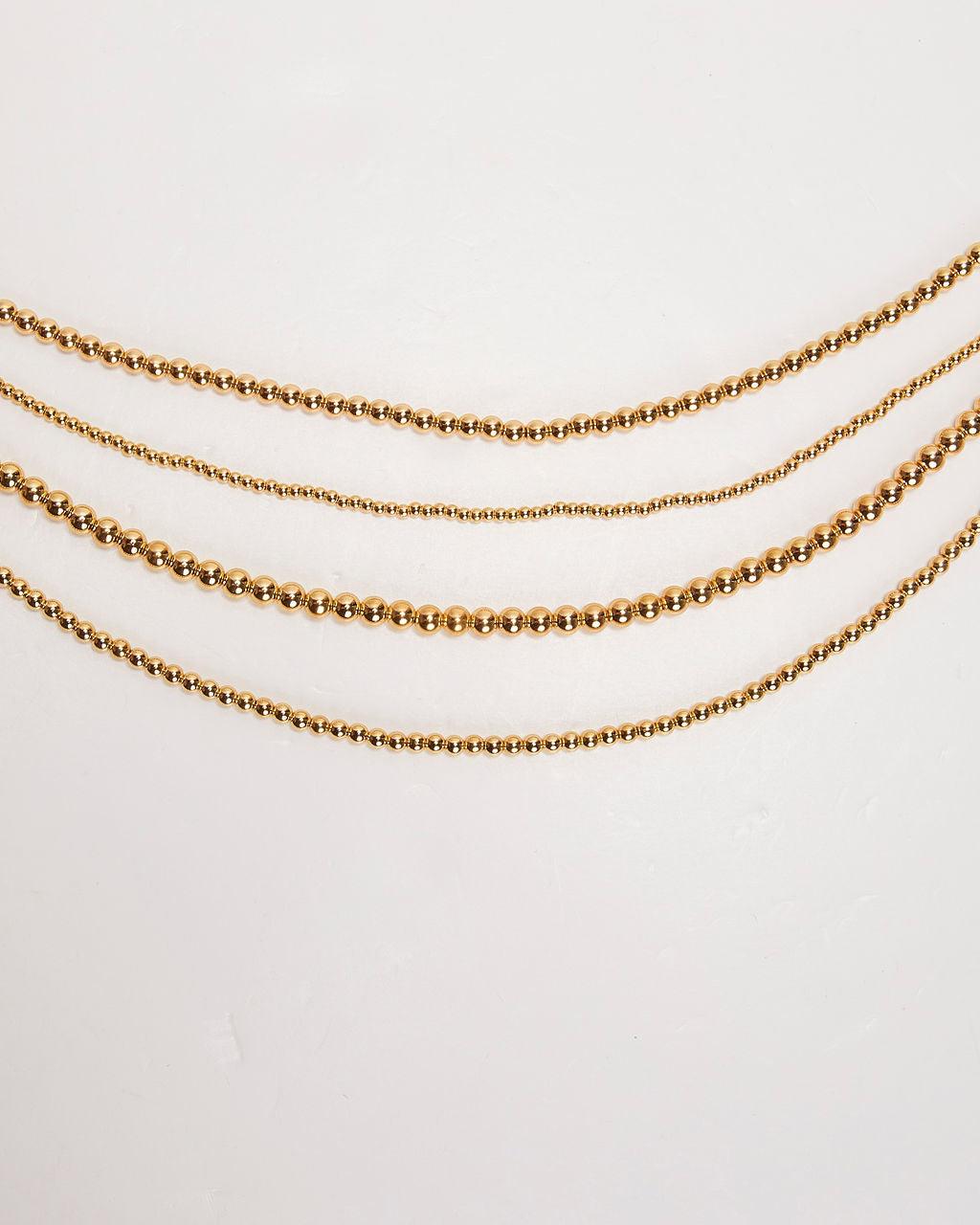 Collar de cuentas en capas «Golden Girl»