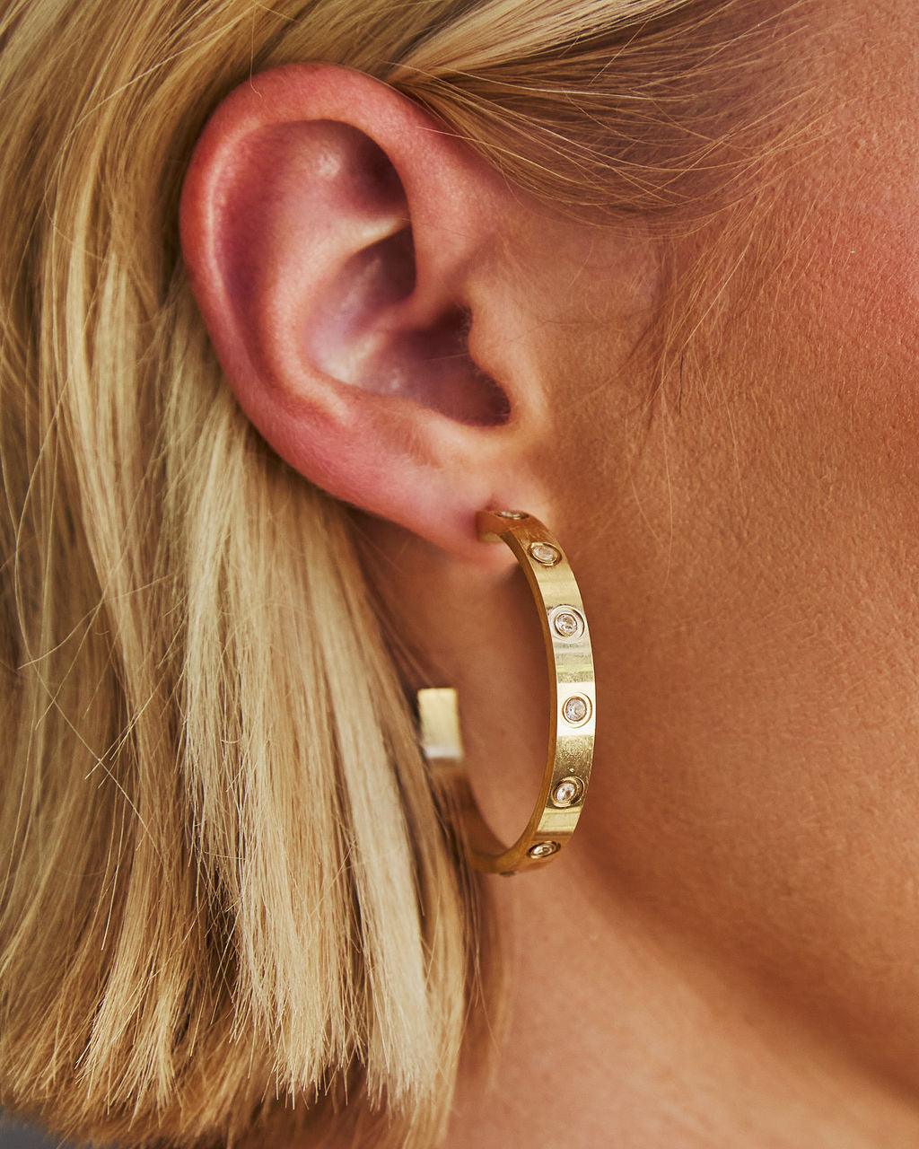 Aros con incrustaciones de strass «Endless Love»