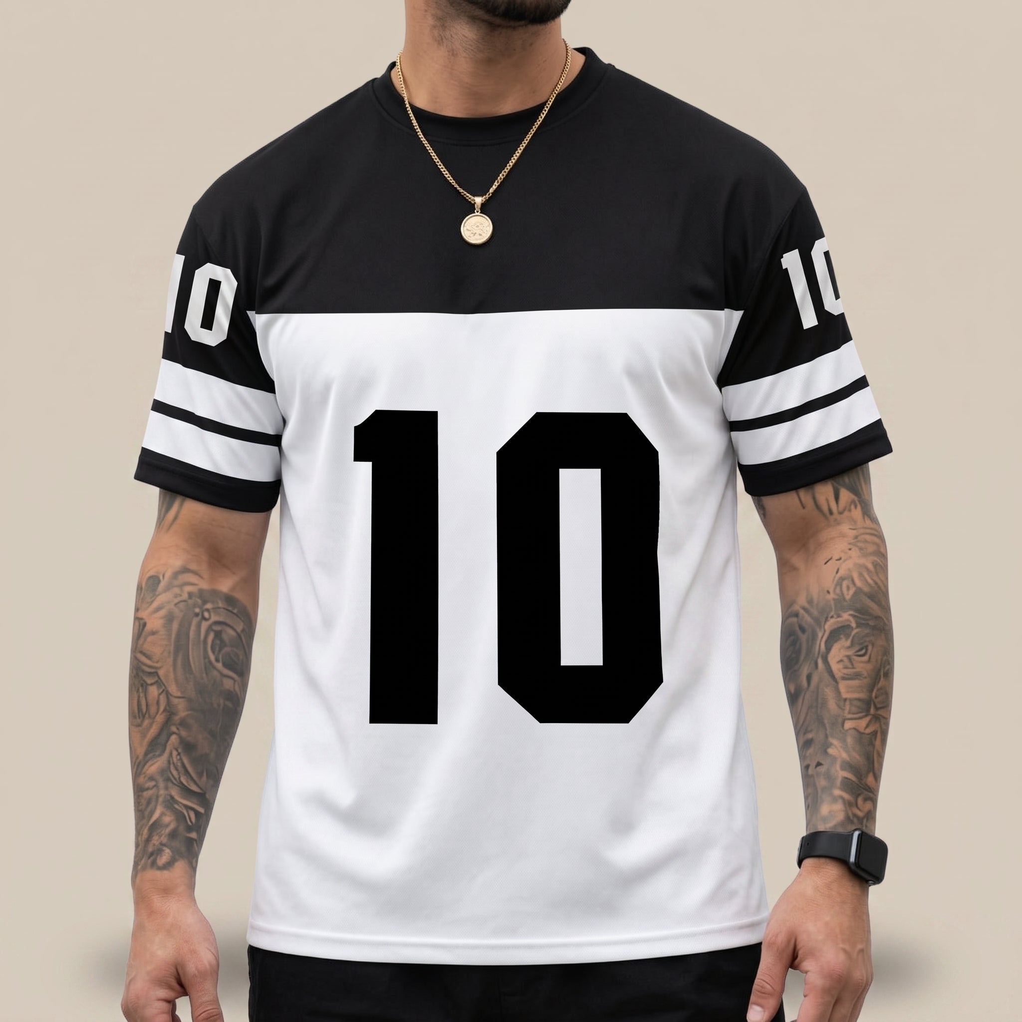 Camiseta deportiva de cuello redondo para hombre