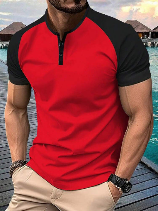 Polo Henley de alta gama para hombre