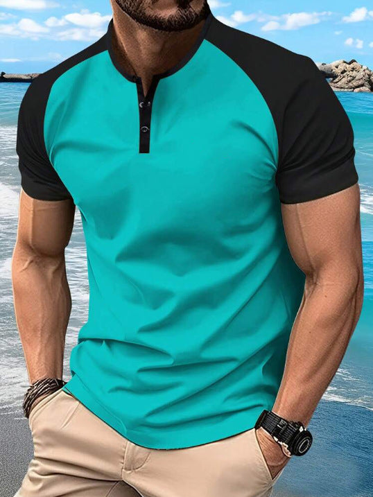 Polo Henley de alta gama para hombre