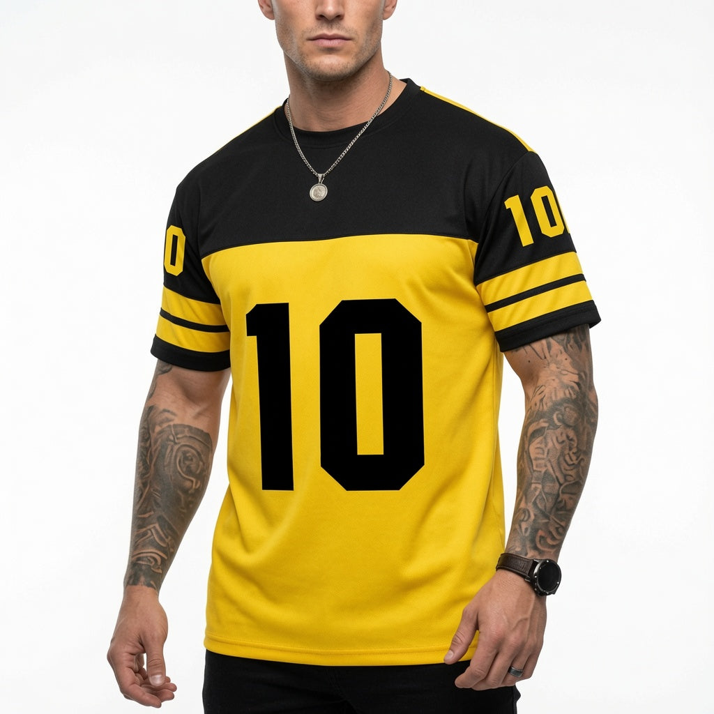 Camiseta deportiva de cuello redondo para hombre