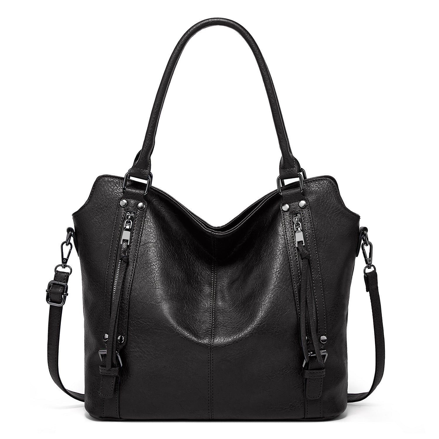 Bolso shopper de piel sintética para mujer: versátil, con compartimentos prácticos, incluye una bolsita 💼