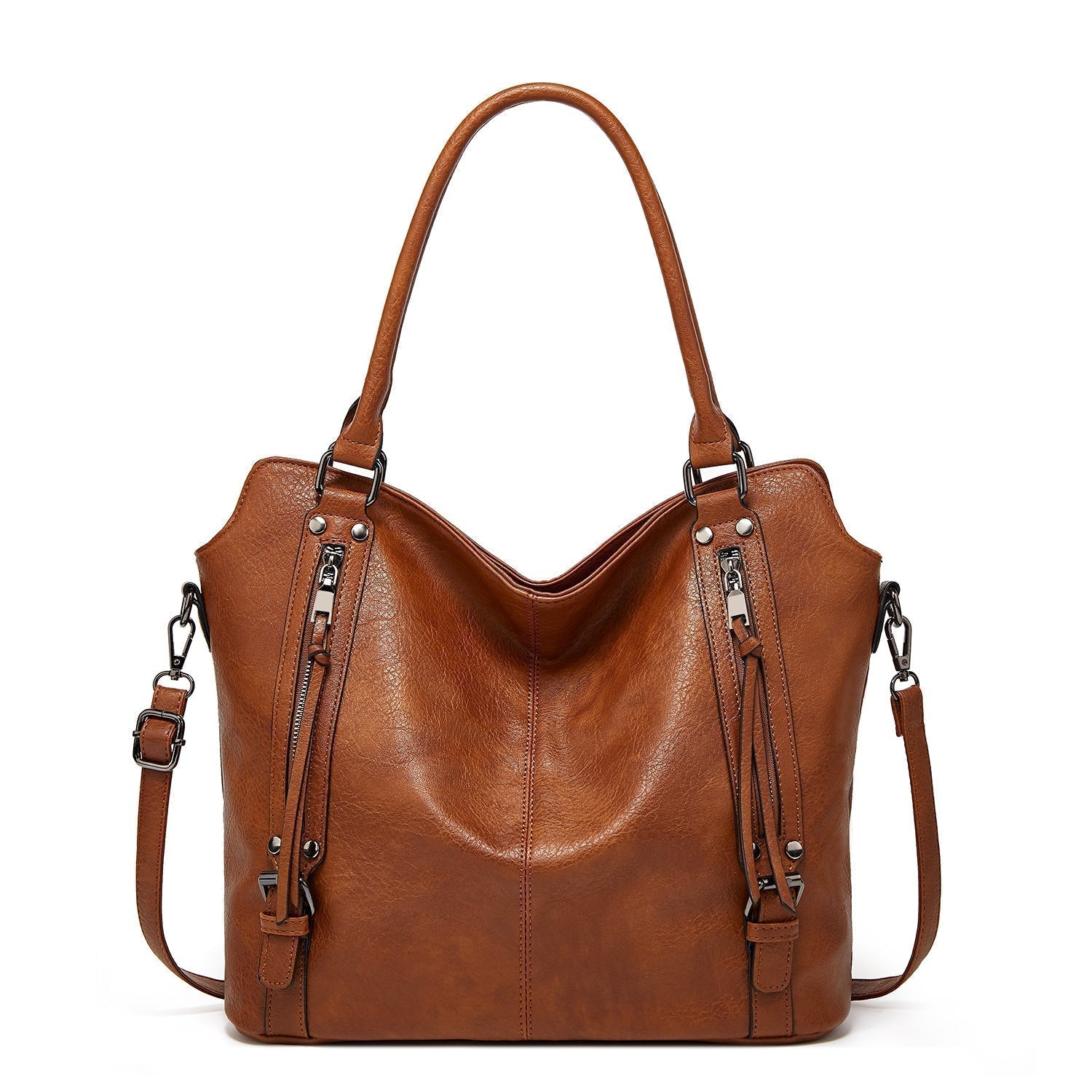 Bolso shopper de piel sintética para mujer: versátil, con compartimentos prácticos, incluye una bolsita 💼