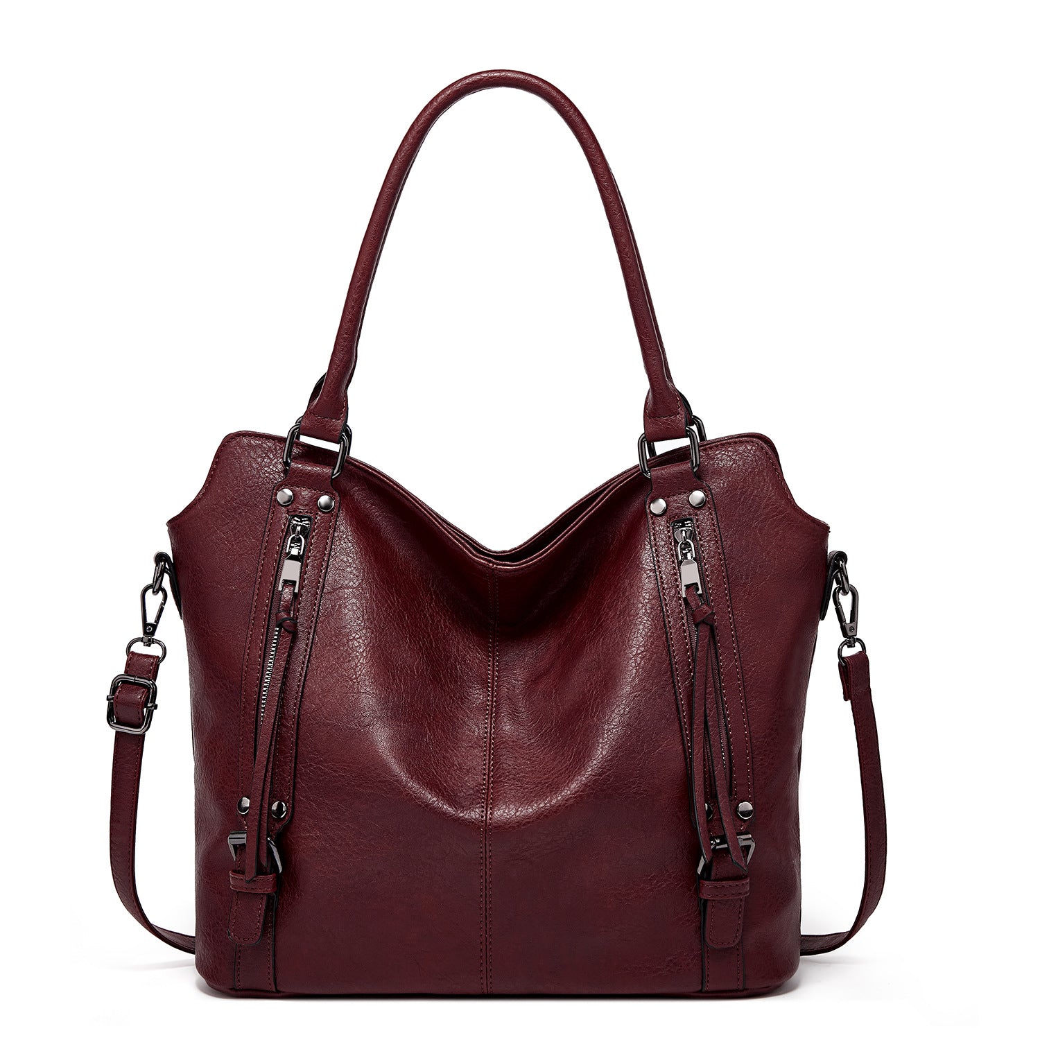 Bolso shopper de piel sintética para mujer: versátil, con compartimentos prácticos, incluye una bolsita 💼