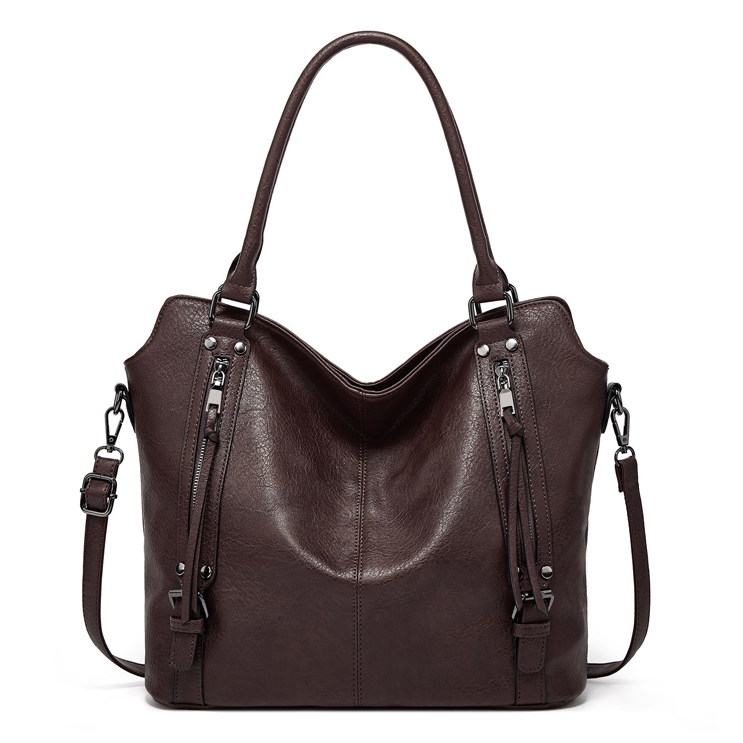 Bolso shopper de piel sintética para mujer: versátil, con compartimentos prácticos, incluye una bolsita 💼