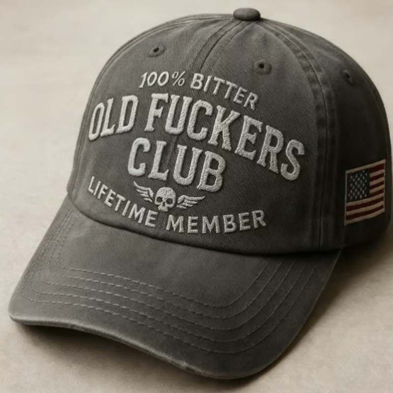 Gorra de béisbol vintage con un texto divertido