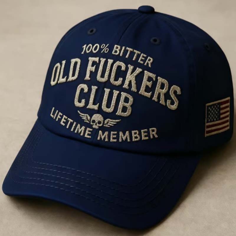 Gorra de béisbol vintage con un texto divertido