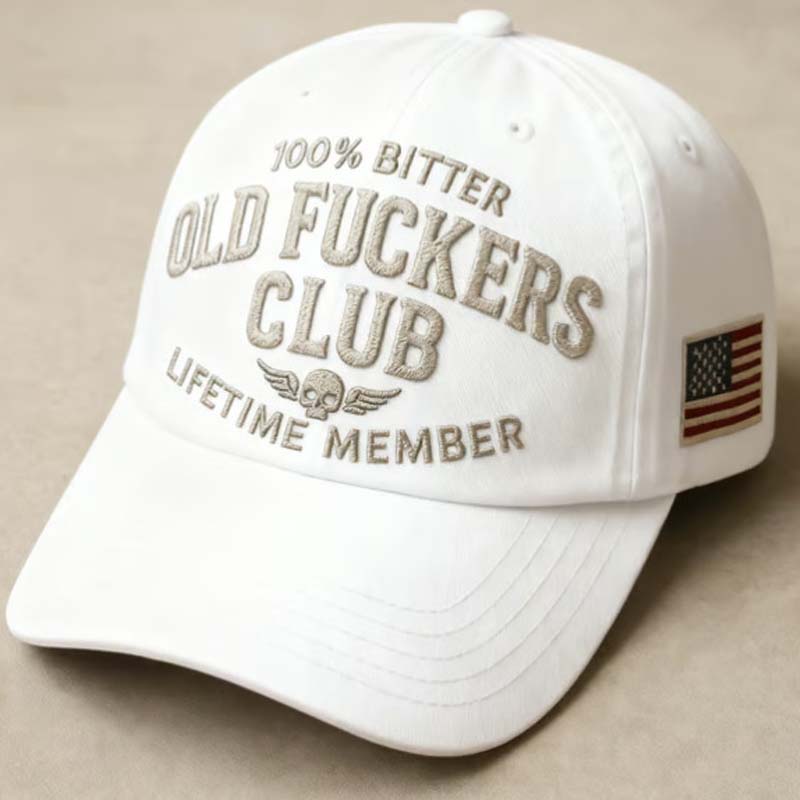 Gorra de béisbol vintage con un texto divertido