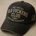 Gorra de béisbol vintage con un texto divertido