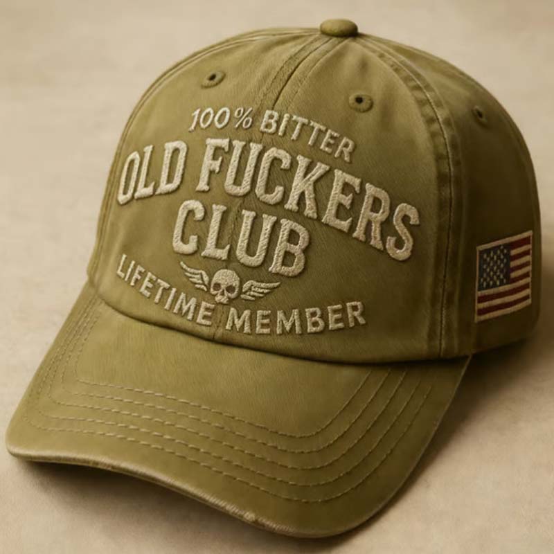 Gorra de béisbol vintage con un texto divertido